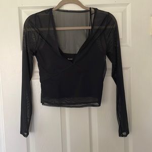 A&F Mesh Top